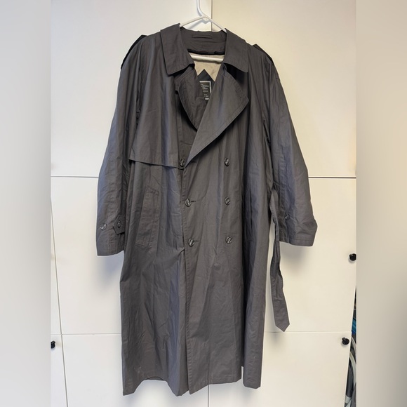 Vintage Christian Dior Monsieur Men's Gray Trench Coat